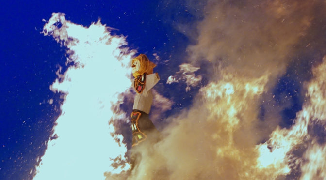 Maifeuer am Bunker Hainwalde