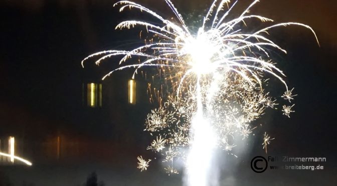 Sylvesterfeuerwerk über Großschönau